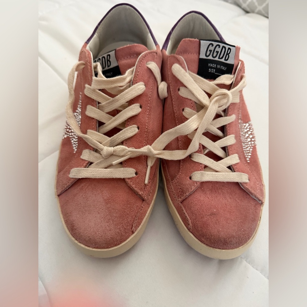 Golden Goose Pink and Purple Sneakers
